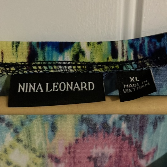 NINA LEONARD Tunic Shark bite MULTI Colour XL BNWT - Picture 5 of 8
